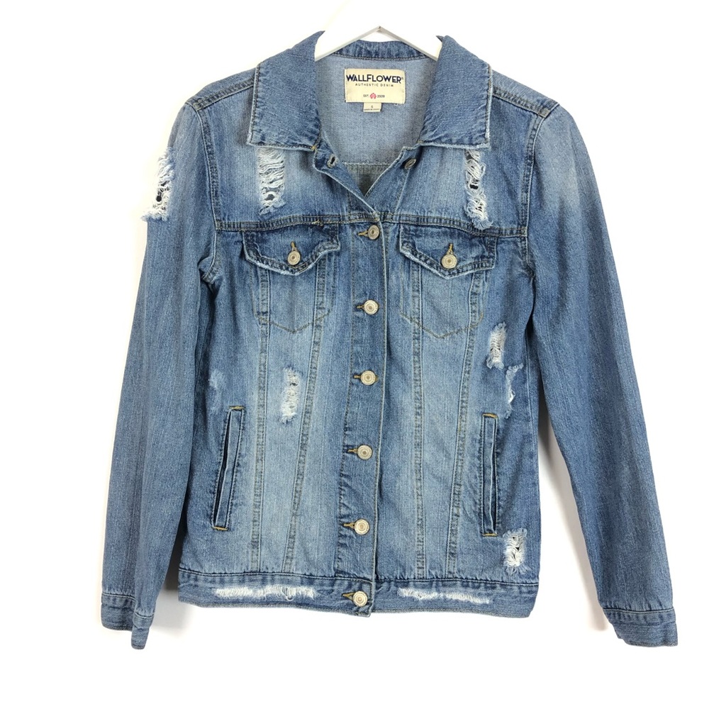 Wallflower | Factory Distressed Jean Jacket